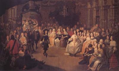 Hieronymus Janssens Charles II Dancing at a Ball at Court (mk25) china oil painting image